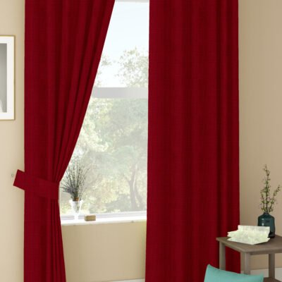 Paris Matty Red Curtains