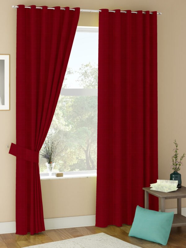 Paris Matty Red Curtains