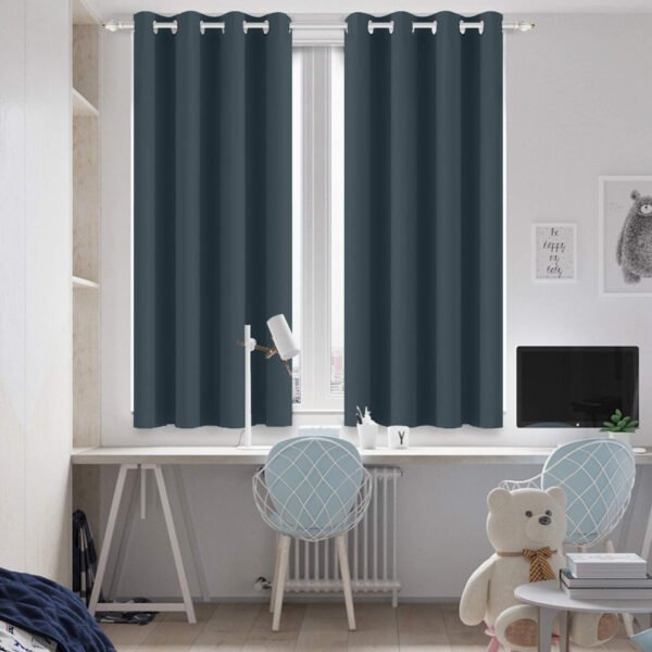 Regal Dimout Dark Grey Curtains
