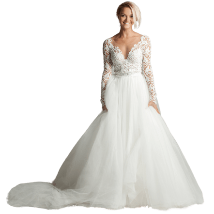 A smiling bride