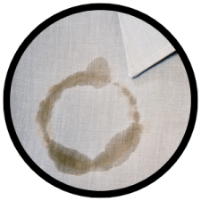 Fat, Grease, and Oil Stains A photo showing a grease stain on a dress shirt.